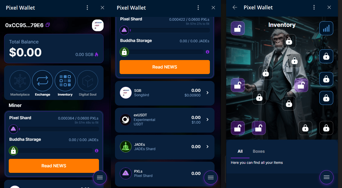 Pixel wallet
